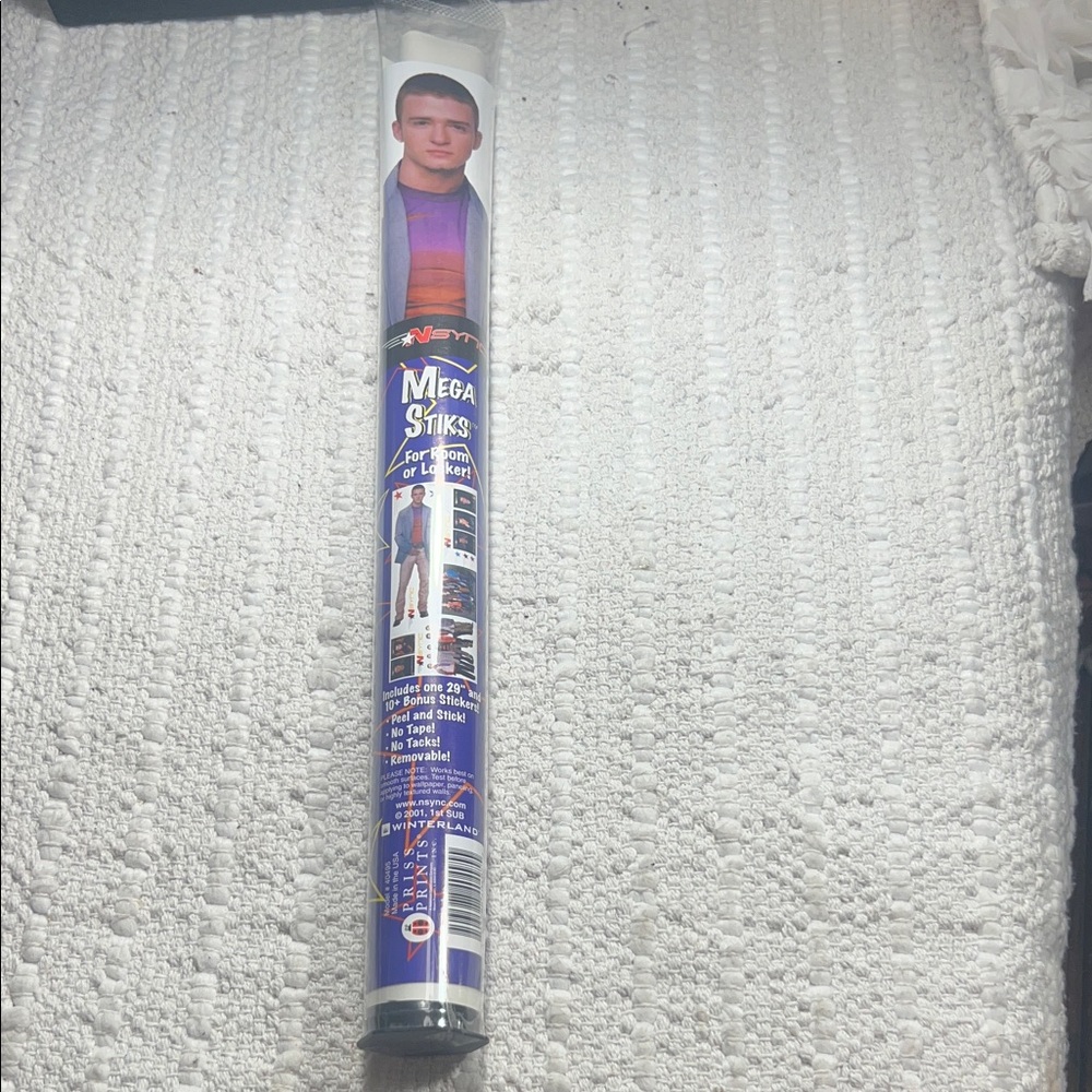 NSYNC 2001 Wall Stickers Mega Stiks, 29” Justin Timberlake And 10 Bonus